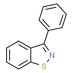 ChemSpider 2D Image | 3-Phenyl-1,2-benzothiazole | C13H9NS