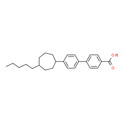ChemSpider 2D Image | 4'-(4-Pentylcycloheptyl)-4-biphenylcarboxylic acid | C25H32O2