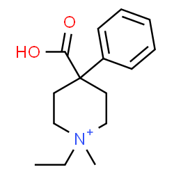 ChemSpider 2D Image | 4-Carboxy-1-ethyl-1-methyl-4-phenylpiperidinium | C15H22NO2