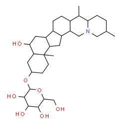 ChemSpider 2D Image | 6-Hydroxycevan-3-yl hexopyranoside | C33H55NO7
