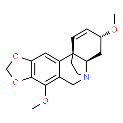 ChemSpider 2D Image | (3alpha)-3,7-Dimethoxy-1,2-didehydrocrinan | C18H21NO4