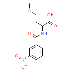 ChemSpider 2D Image | N-(3-Nitrobenzoyl)methionine | C12H14N2O5S