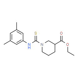 ChemSpider 2D Image | Ethyl 1-[(3,5-dimethylphenyl)carbamothioyl]-3-piperidinecarboxylate | C17H24N2O2S