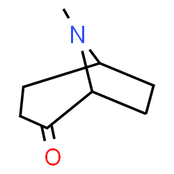 ChemSpider 2D Image | 8-Methyl-8-azabicyclo[3.2.1]octan-2-one | C8H13NO