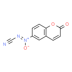 ChemSpider 2D Image | 6-[(Z)-Cyano-NNO-azoxy]-2-oxo-2H-chromene | C10H5N3O3