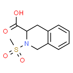 ChemSpider 2D Image | 2-methanesulfonyl-3,4-dihydro-1H-isoquinoline-3-carboxylic acid | C11H13NO4S