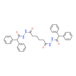 ChemSpider 2D Image | N'~1~,N'~6~-Bis(diphenylacetyl)hexanedihydrazide | C34H34N4O4