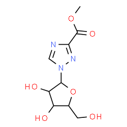 ChemSpider 2D Image | Methyl 1-pentofuranosyl-1H-1,2,4-triazole-3-carboxylate | C9H13N3O6