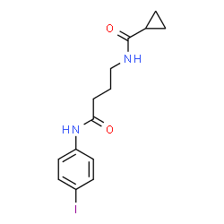 ChemSpider 2D Image | N-{4-[(4-Iodophenyl)amino]-4-oxobutyl}cyclopropanecarboxamide | C14H17IN2O2