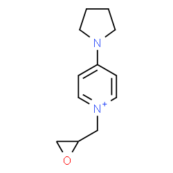 ChemSpider 2D Image | 1-(2-Oxiranylmethyl)-4-(1-pyrrolidinyl)pyridinium | C12H17N2O