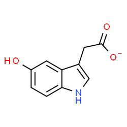 ChemSpider 2D Image | 5-Hydroxyindole-3-acetate | C10H8NO3