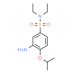 ChemSpider 2D Image | 3-Amino-N,N-diethyl-4-isopropoxybenzenesulfonamide | C13H22N2O3S