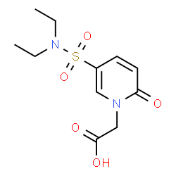 ChemSpider 2D Image | [5-(Diethylsulfamoyl)-2-oxo-1(2H)-pyridinyl]acetic acid | C11H16N2O5S