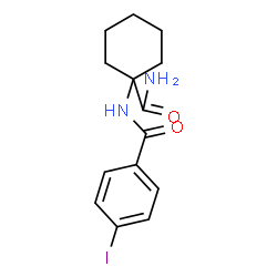 ChemSpider 2D Image | N-(1-Carbamoylcyclohexyl)-4-iodobenzamide | C14H17IN2O2