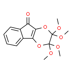 ChemSpider 2D Image | 2,2,3,3-Tetramethoxy-2,3-dihydro-9H-indeno[1,2-b][1,4]dioxin-9-one | C15H16O7