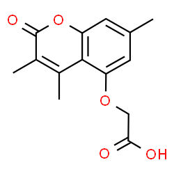 ChemSpider 2D Image | [(3,4,7-trimethyl-2-oxochromen-5-yl)oxy]acetic acid | C14H14O5