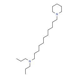 ChemSpider 2D Image | 11-(1-Piperidinyl)-N,N-dipropyl-1-undecanamine | C22H46N2