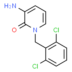 ChemSpider 2D Image | 3-Amino-1-(2,6-dichlorobenzyl)-2(1H)-pyridinone | C12H10Cl2N2O