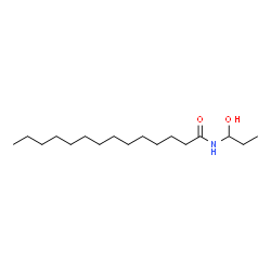 ChemSpider 2D Image | N-(1-Hydroxypropyl)tetradecanamide | C17H35NO2
