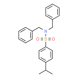 ChemSpider 2D Image | N,N-Dibenzyl-4-isopropylbenzenesulfonamide | C23H25NO2S