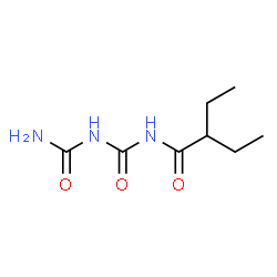 ChemSpider 2D Image | N-(Carbamoylcarbamoyl)-2-ethylbutanamide | C8H15N3O3