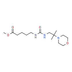 ChemSpider 2D Image | Methyl 5-({[2-methyl-2-(4-morpholinyl)propyl]carbamoyl}amino)pentanoate | C15H29N3O4