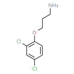 ChemSpider 2D Image | 3-(2,4-Dichlorophenoxy)-1-propanamine | C9H11Cl2NO