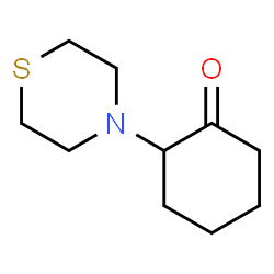 ChemSpider 2D Image | 2-(4-Thiomorpholinyl)cyclohexanone | C10H17NOS