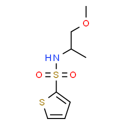 ChemSpider 2D Image | N-(1-Methoxy-2-propanyl)-2-thiophenesulfonamide | C8H13NO3S2