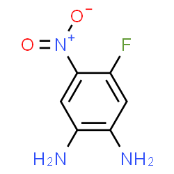 ChemSpider 2D Image | 4-Fluoro-5-nitro-1,2-benzenediamine | C6H6FN3O2