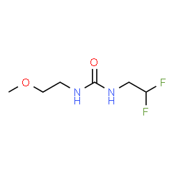 ChemSpider 2D Image | 1-(2,2-Difluoroethyl)-3-(2-methoxyethyl)urea | C6H12F2N2O2