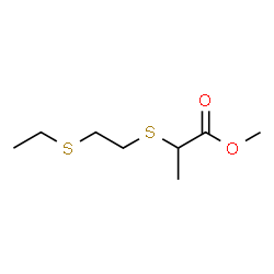 ChemSpider 2D Image | Methyl 2-{[2-(ethylsulfanyl)ethyl]sulfanyl}propanoate | C8H16O2S2