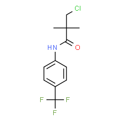 ChemSpider 2D Image | 3-Chloro-2,2-dimethyl-N-[4-(trifluoromethyl)phenyl]propanamide | C12H13ClF3NO