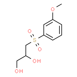 ChemSpider 2D Image | 3-[(3-Methoxyphenyl)sulfonyl]-1,2-propanediol | C10H14O5S
