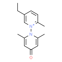 ChemSpider 2D Image | 1-(2,6-Dimethyl-4-oxo-1(4H)-pyridinyl)-5-ethyl-2-methylpyridinium | C15H19N2O