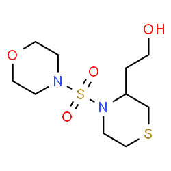ChemSpider 2D Image | 2-[4-(4-Morpholinylsulfonyl)-3-thiomorpholinyl]ethanol | C10H20N2O4S2