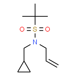 ChemSpider 2D Image | N-Allyl-N-(cyclopropylmethyl)-2-methyl-2-propanesulfonamide | C11H21NO2S