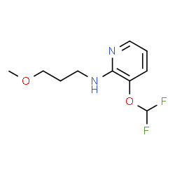 ChemSpider 2D Image | 3-(Difluoromethoxy)-N-(3-methoxypropyl)-2-pyridinamine | C10H14F2N2O2