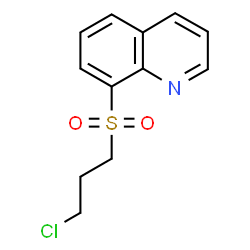 ChemSpider 2D Image | 8-[(3-Chloropropyl)sulfonyl]quinoline | C12H12ClNO2S