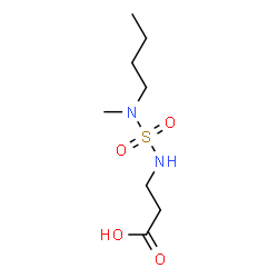 ChemSpider 2D Image | N-[Butyl(methyl)sulfamoyl]-beta-alanine | C8H18N2O4S