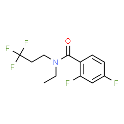 ChemSpider 2D Image | N-Ethyl-2,4-difluoro-N-(3,3,3-trifluoropropyl)benzamide | C12H12F5NO