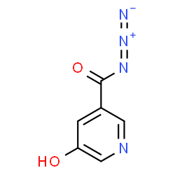 ChemSpider 2D Image | 5-Hydroxynicotinoyl azide | C6H5N4O2
