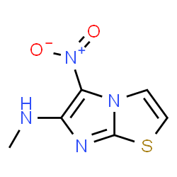 ChemSpider 2D Image | N-Methyl-5-nitroimidazo[2,1-b][1,3]thiazol-6-amine | C6H6N4O2S