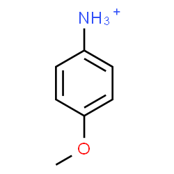 ChemSpider 2D Image | 4-Methoxyanilinium | C7H10NO