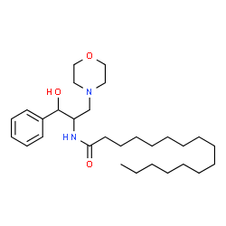 ChemSpider 2D Image | 1-phenyl-2-palmitoylamino-3-morpholino-1-propanol | C29H50N2O3