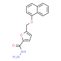 ChemSpider 2D Image | 5-[(1-Naphthyloxy)methyl]-2-furohydrazide | C16H14N2O3
