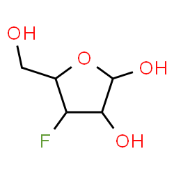 ChemSpider 2D Image | 3-Deoxy-3-fluoropentofuranose | C5H9FO4