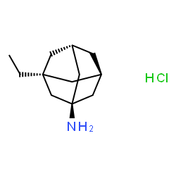 ChemSpider 2D Image | (1s,3s,5R,7S)-3-Ethyl-1-adamantanamine hydrochloride (1:1) | C12H22ClN