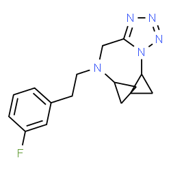 ChemSpider 2D Image | N-[(1-Cyclopropyl-1H-tetrazol-5-yl)methyl]-N-[2-(3-fluorophenyl)ethyl]cyclopropanamine | C16H20FN5