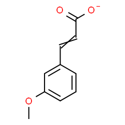 ChemSpider 2D Image | 3-(3-Methoxyphenyl)acrylate | C10H9O3